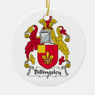 Adorno De Cerámica Escudo de la familia de Billingsley