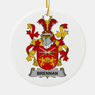 Adorno De Cerámica Escudo de la familia de Brennan
