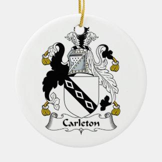 Adorno De Cerámica Escudo de la familia de Carleton