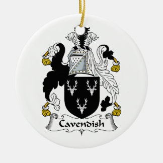 Adorno De Cerámica Escudo de la familia de Cavendish