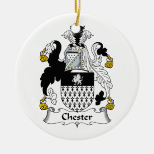 Adorno De Cerámica Escudo de la familia de Chester