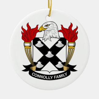 Adorno De Cerámica Escudo de la familia de Connolly