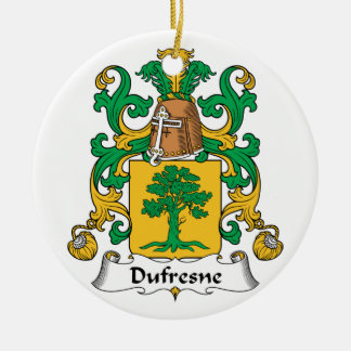 Adorno De Cerámica Escudo de la familia de Dufresne