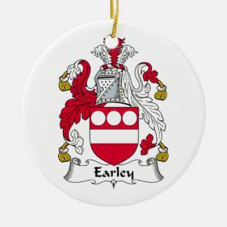 Adorno De Cerámica Escudo de la familia de Earley