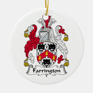 Adorno De Cerámica Escudo de la familia de Farrington