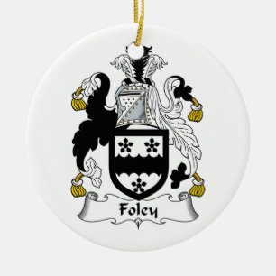 Adorno De Cerámica Escudo de la familia de Foley