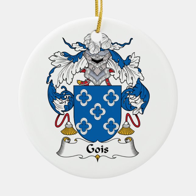 Adorno De Cerámica Escudo de la familia de Gois (Frente)