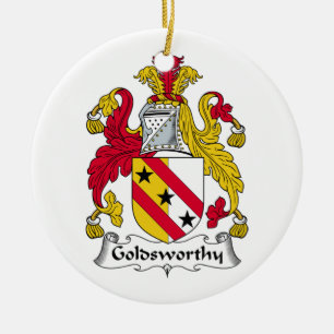 Adorno De Cerámica Escudo de la familia de Goldsworthy