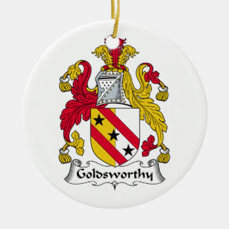 Adorno De Cerámica Escudo de la familia de Goldsworthy