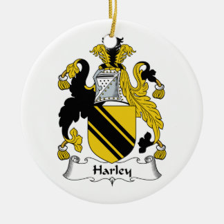 Adorno De Cerámica Escudo de la familia de Harley