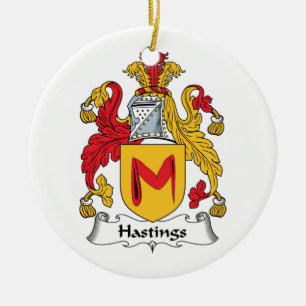 Adorno De Cerámica Escudo de la familia de Hastings
