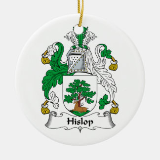 Adorno De Cerámica Escudo de la familia de Hislop