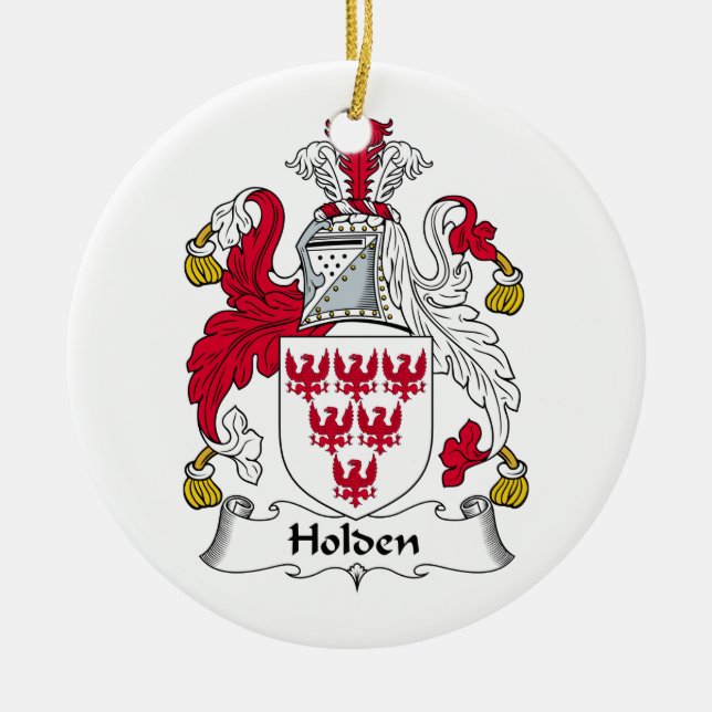 Adorno De Cerámica Escudo de la familia de Holden (Frente)