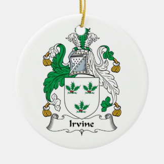 Adorno De Cerámica Escudo de la familia de Irvine