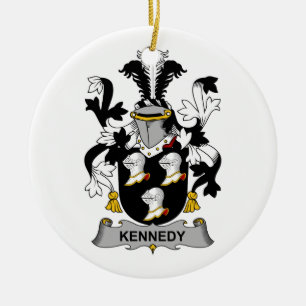 Adorno De Cerámica Escudo de la familia de Kennedy