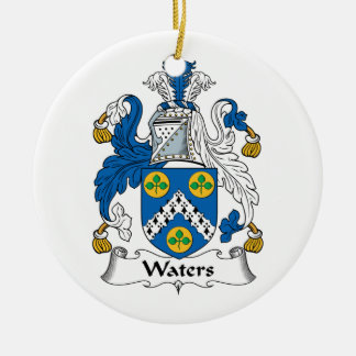 Adorno De Cerámica Escudo de la familia de las aguas