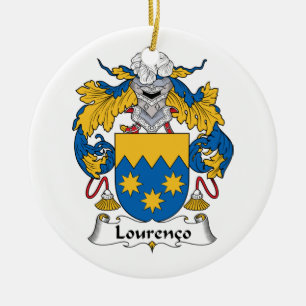Adorno De Cerámica Escudo de la familia de Lourenco
