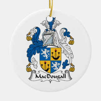 Adorno De Cerámica Escudo de la familia de MacDougall
