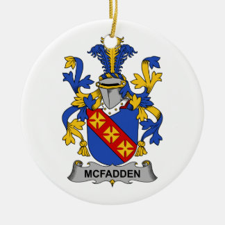 Adorno De Cerámica Escudo de la familia de McFadden