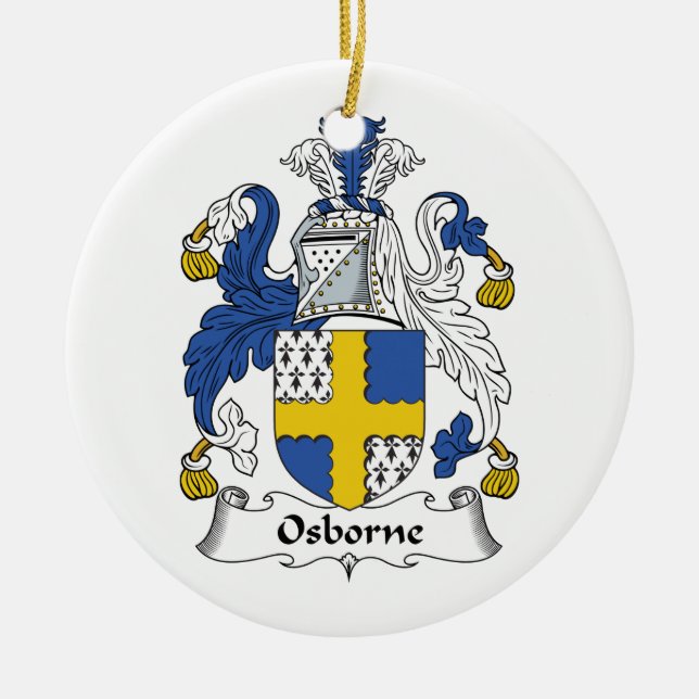 Adorno De Cerámica Escudo de la familia de Osborne (Frente)