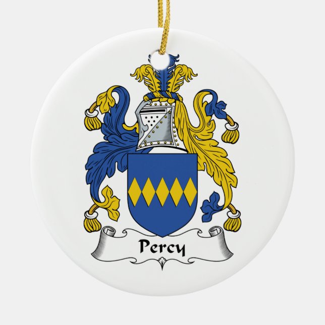 Adorno De Cerámica Escudo de la familia de Percy (Frente)