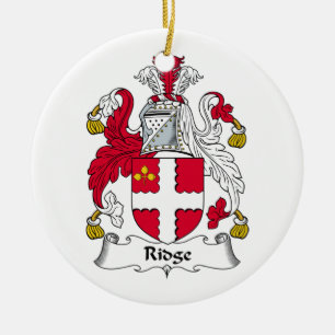 Adorno De Cerámica Escudo de la familia de Ridge