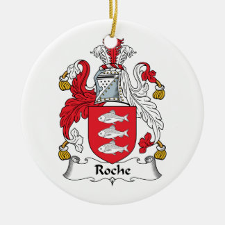 Adorno De Cerámica Escudo de la familia de Roche