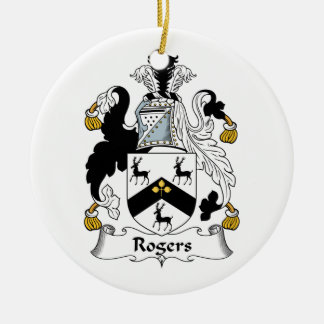 Adorno De Cerámica Escudo de la familia de Rogers