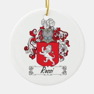 Adorno De Cerámica Escudo de la familia de Rossi