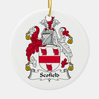 Adorno De Cerámica Escudo de la familia de Scofield