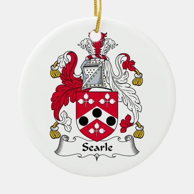 Adorno De Cerámica Escudo de la familia de Searle (Frente)