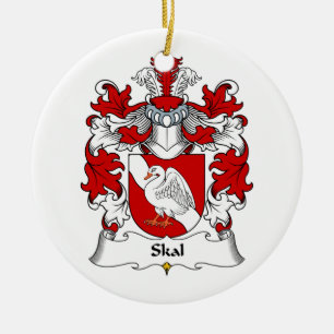 Adorno De Cerámica Escudo de la familia de Skal