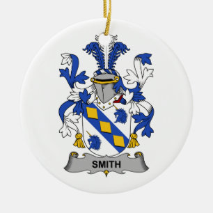 Adorno De Cerámica Escudo de la familia de Smith