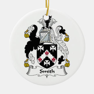 Adorno De Cerámica Escudo de la familia de Smith
