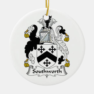 Adorno De Cerámica Escudo de la familia de Southworth