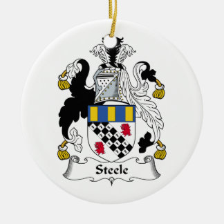 Adorno De Cerámica Escudo de la familia de Steele