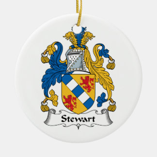 Adorno De Cerámica Escudo de la familia de Stewart