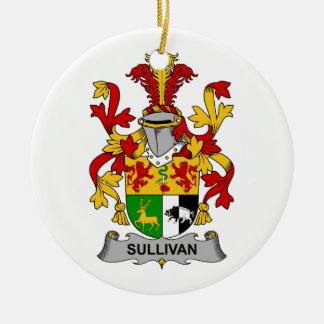 Adorno De Cerámica Escudo de la familia de Sullivan