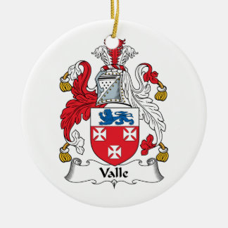 Adorno De Cerámica Escudo de la familia de Valle