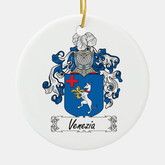 Adorno De Cerámica Escudo de la familia de Venezia (Frente)
