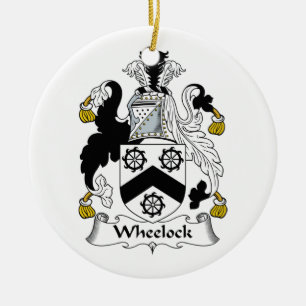 Adorno De Cerámica Escudo de la familia de Wheelock