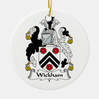 Adorno De Cerámica Escudo de la familia de Wickham