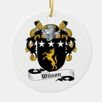 Adorno De Cerámica Escudo de la familia de Wilson