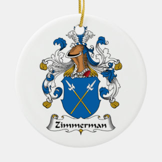 Adorno De Cerámica Escudo de la familia de Zimmerman