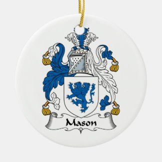 Adorno De Cerámica Escudo de la familia del albañil