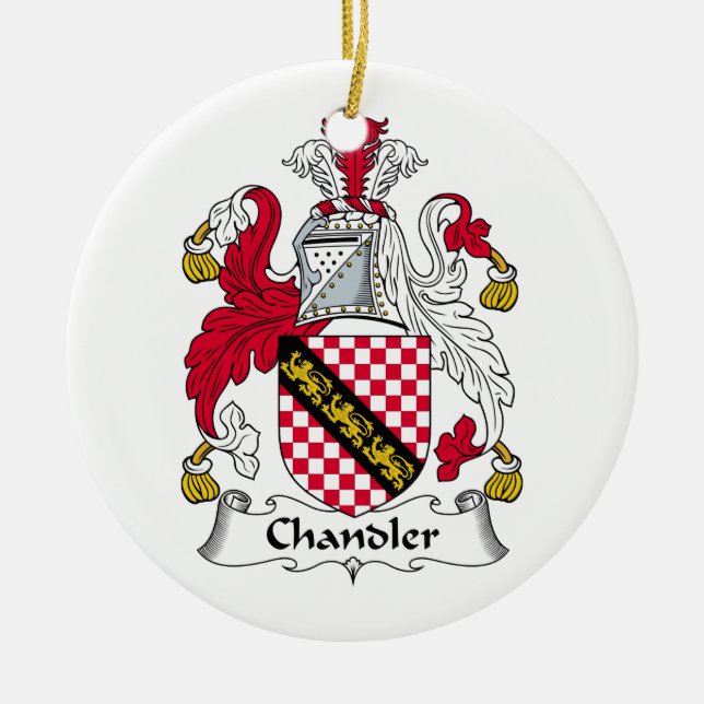 Adorno De Cerámica Escudo de la familia del cerero (Frente)