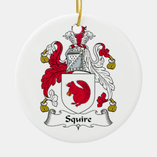 Adorno De Cerámica Escudo de la familia del escudero
