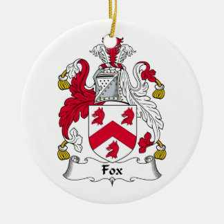 Adorno De Cerámica Escudo de la familia del Fox
