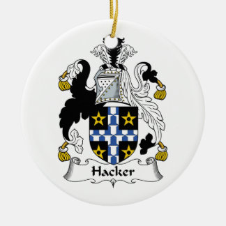Adorno De Cerámica Escudo de la familia del pirata informático