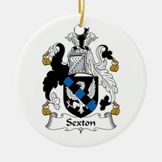 Adorno De Cerámica Escudo de la familia del sacristán